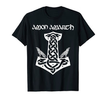 Ladda upp bild till gallerivisning, Amon Amarth: Mjolnir And Ravens Thors Hammer Vikings T Shirt