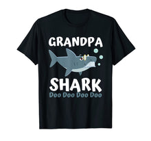 Ladda upp bild till gallerivisning, Fathers Day Gift from Wife Kids Baby Grandpa Shark Doo Doo T-Shirt 66328