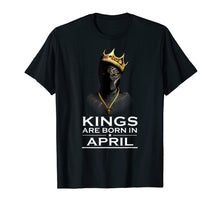Ladda upp bild till gallerivisning, Funny shirts V-neck Tank top Hoodie sweatshirt usa uk au ca gifts for Kings Are Born In April T-shirt For King Panther Shirt 1838348