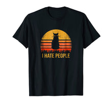 Ladda upp bild till gallerivisning, Funny shirts V-neck Tank top Hoodie sweatshirt usa uk au ca gifts for Vintage I Hate People Funny Cat Shirt 400533