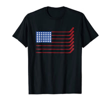 Ladda upp bild till gallerivisning, USA American Flag Hockey Cool Ice Skating Tshirt Player Gift 1586684