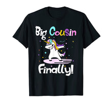 Ladda upp bild till gallerivisning, Funny shirts V-neck Tank top Hoodie sweatshirt usa uk au ca gifts for Big Cousin Finally Unicorn Dab T-shirt Funny Cute Gifts 3318498