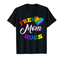 Ladda upp bild till gallerivisning, Free mom hugs rainbow gray pride LGBT funny T-shirt 62171
