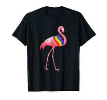 Ladda upp bild till gallerivisning, Gay Pride Pink Flamingo LGBT Pride Month T-Shirt 41313