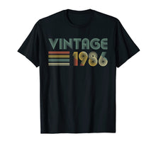 Ladda upp bild till gallerivisning, Funny shirts V-neck Tank top Hoodie sweatshirt usa uk au ca gifts for Retro Vintage 1986 TShirt 33rd Birthday Gifts 33 Years Old 3032325