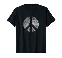 Ladda upp bild till gallerivisning, Funny shirts V-neck Tank top Hoodie sweatshirt usa uk au ca gifts for Peace Symbol Retro Inverse Distressed Hippie 1960's T Shirt 1106238