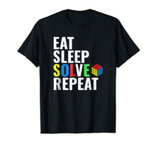 Ladda upp bild till gallerivisning, Funny shirts V-neck Tank top Hoodie sweatshirt usa uk au ca gifts for Eat Sleep Solve Repeat Rubik Tshirt 467191