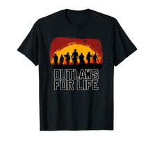 Ladda upp bild till gallerivisning, Funny shirts V-neck Tank top Hoodie sweatshirt usa uk au ca gifts for Outlaws For Life Tshirt Red Sunset Cowboys Redemptions RDR2 1446994