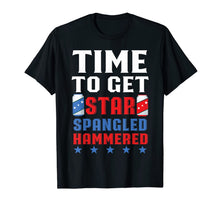 Ladda upp bild till gallerivisning, Time To Get Star Spangled Hammered America Drinking T-shirt 1318411