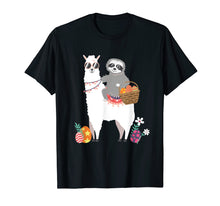 Ladda upp bild till gallerivisning, Funny shirts V-neck Tank top Hoodie sweatshirt usa uk au ca gifts for Sloth Llama Egg-Hunt Funny Cute Easter Shirt Gift Idea 2314735