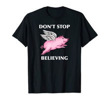 Ladda upp bild till gallerivisning, Funny shirts V-neck Tank top Hoodie sweatshirt usa uk au ca gifts for Don't Stop Believing Flying Pig With Wings Standard T Shirt 2516727