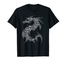Ladda upp bild till gallerivisning, Dnd Dragon Word Art Tabletop Game Group T-Shirt