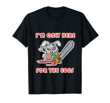 Ladda upp bild till gallerivisning, Funny shirts V-neck Tank top Hoodie sweatshirt usa uk au ca gifts for Scary Crazy Easter Bunny with Chainsaw here for Eggs T Shirt 3159026