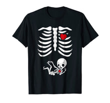 Ladda upp bild till gallerivisning, Funny shirts V-neck Tank top Hoodie sweatshirt usa uk au ca gifts for Pregnant Halloween T-Shirts - X-Ray Skeleton Child Baby Boy 1408243