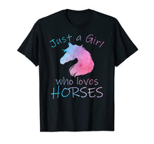 Ladda upp bild till gallerivisning, Funny shirts V-neck Tank top Hoodie sweatshirt usa uk au ca gifts for JUST A GIRL WHO LOVES HORSES Horseback Riding Rider T-Shirt 2896050