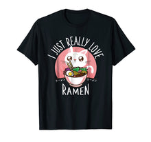 Ladda upp bild till gallerivisning, Funny shirts V-neck Tank top Hoodie sweatshirt usa uk au ca gifts for Love Ramen Japanese Noodles T-Shirt Kawaii Anime Cat Gifts 1514539