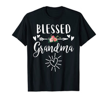 Ladda upp bild till gallerivisning, Funny shirts V-neck Tank top Hoodie sweatshirt usa uk au ca gifts for Blessed Grandma T-Shirt with floral, heart Mother's Day Gift 1363220