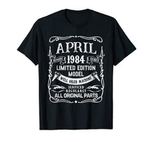 Ladda upp bild till gallerivisning, Funny shirts V-neck Tank top Hoodie sweatshirt usa uk au ca gifts for Classic Vintage April 1984 T-Shirt 1984 Birthday Gifts 2232918