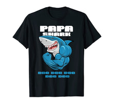 Ladda upp bild till gallerivisning, Funny shirts V-neck Tank top Hoodie sweatshirt usa uk au ca gifts for Papa Shark Doo Doo Shirt - Matching Family Shark Shirts Set 1388966
