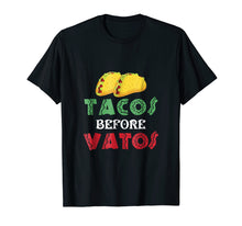 Ladda upp bild till gallerivisning, Funny shirts V-neck Tank top Hoodie sweatshirt usa uk au ca gifts for Funny Taco Shirts Tacos Before Vatos Tees Women Foodie Gifts 2548398