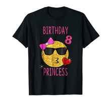 Ladda upp bild till gallerivisning, Funny shirts V-neck Tank top Hoodie sweatshirt usa uk au ca gifts for Cute Emoji 8 Years Old Shirt 8th Birthday Princess Gift 2117497