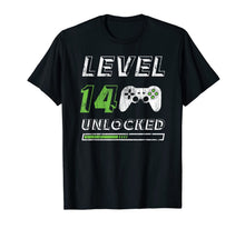 Ladda upp bild till gallerivisning, Level 14 Unlocked - 14 Year Old Gamer Funny Birthday T-Shirt 1495357
