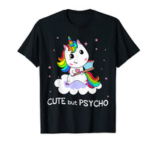 Ladda upp bild till gallerivisning, Funny shirts V-neck Tank top Hoodie sweatshirt usa uk au ca gifts for Cute But Psycho Unicorn Rainbow Tshirt - Funny Gift 700007