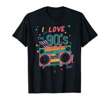Ladda upp bild till gallerivisning, Funny shirts V-neck Tank top Hoodie sweatshirt usa uk au ca gifts for Retro I Love the 90s Boombox Playing Music Tshirt 956367