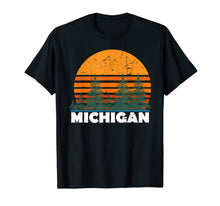 Ladda upp bild till gallerivisning, Michigan Shirt | Vintage Retro Sunset MI State Tee Gift 328145