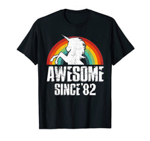 Ladda upp bild till gallerivisning, Funny shirts V-neck Tank top Hoodie sweatshirt usa uk au ca gifts for Unicorn Awesome Since 1982 37th Birthday TShirt Decoration 1285113