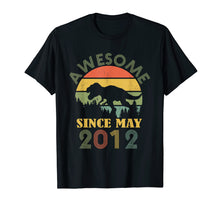 Ladda upp bild till gallerivisning, Awesome Since May 2012- Gifts 7th Birthday Dinosaur T-Shirt