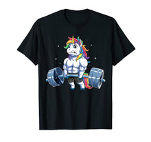 Ladda upp bild till gallerivisning, Unicorn Weightlifting T shirt Deadlift Fitness Gym Women Tee