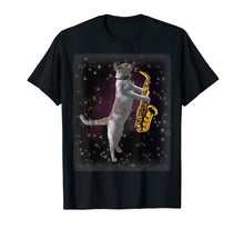 Ladda upp bild till gallerivisning, Funny shirts V-neck Tank top Hoodie sweatshirt usa uk au ca gifts for Cat Playing Saxophone Shirt | Cats In Space Playing Sax 2030368