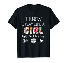 Ladda upp bild till gallerivisning, Funny shirts V-neck Tank top Hoodie sweatshirt usa uk au ca gifts for Volleyball T Shirt For Teen Girls - Play Like A Girl Shirt 947391