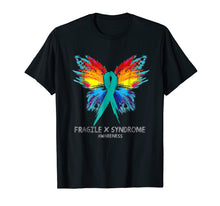 Ladda upp bild till gallerivisning, Funny shirts V-neck Tank top Hoodie sweatshirt usa uk au ca gifts for FRAGILE X SYNDROME AWARENESS Tee Shirt - butterfly T-Shirt 3498326