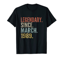 Ladda upp bild till gallerivisning, Funny shirts V-neck Tank top Hoodie sweatshirt usa uk au ca gifts for 30th Birthday Gifts Retro Legendary Since March 1989 Shirt 1657895