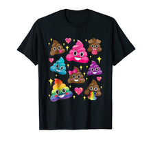 Ladda upp bild till gallerivisning, Funny shirts V-neck Tank top Hoodie sweatshirt usa uk au ca gifts for Cute Girl Rainbow Emoji Poop T-Shirt - BFF Gift or PJ Tee 330512