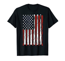 Ladda upp bild till gallerivisning, Vintage American Flag Baseball Men Boys Apparel Dad 4th July T-Shirt 110366