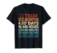 Ladda upp bild till gallerivisning, Funny shirts V-neck Tank top Hoodie sweatshirt usa uk au ca gifts for 11 Years Old 11th Bday Gifts Vintage Retro TShirt 132 Months 258750