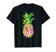 Ladda upp bild till gallerivisning, Funny shirts V-neck Tank top Hoodie sweatshirt usa uk au ca gifts for Pineapple Flowers Tshirt Women Aloha Hawaii Vintage Hawaiian 2366249