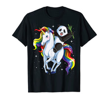 Ladda upp bild till gallerivisning, Funny shirts V-neck Tank top Hoodie sweatshirt usa uk au ca gifts for Panda Shirts for Girls Riding Unicorn Pandicorn Women Gifts 510583