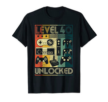Ladda upp bild till gallerivisning, Funny shirts V-neck Tank top Hoodie sweatshirt usa uk au ca gifts for Level 40 Unlocked Shirt 40th Vintage Video Gamer Birthday 3120351