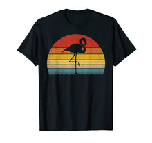 Ladda upp bild till gallerivisning, Funny shirts V-neck Tank top Hoodie sweatshirt usa uk au ca gifts for Vintage Sunset Trendy Animal Silhouette Flamingo T-Shirt 149408
