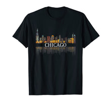 Ladda upp bild till gallerivisning, Chicago T Shirt Chicago City Skyline Lights At Night Gifts