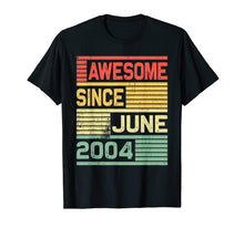 Ladda upp bild till gallerivisning, Funny shirts V-neck Tank top Hoodie sweatshirt usa uk au ca gifts for Awesome Since June 2004 Shirt Vintage 15th Birthday Gifts 3438796