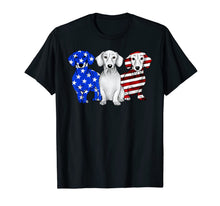 Ladda upp bild till gallerivisning, Dachshund Breed Dog America Flag Patriot T Shirt T-Shirt 258665