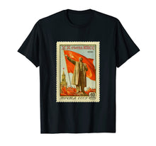Ladda upp bild till gallerivisning, Funny shirts V-neck Tank top Hoodie sweatshirt usa uk au ca gifts for Vladimir Lenin Monument USSR Cyrillic Postage Stamp T-Shirt 4402605