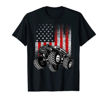 Ladda upp bild till gallerivisning, Monster Truck American Flag Racing USA Patriotic T-Shirt T-Shirt 964917