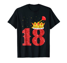 Ladda upp bild till gallerivisning, Funny shirts V-neck Tank top Hoodie sweatshirt usa uk au ca gifts for 18th Birthday Boy Gold Crown 18 Years old T-Shirt Gifts 1104849