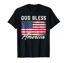 Ladda upp bild till gallerivisning, God Bless America USA Flag 4th of July Patriotic T-Shirt 283015